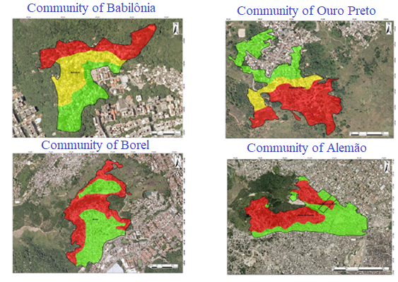 Landslide
susceptibilities in hazardous areas. Rio de Janeiro, Brazil